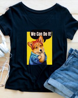 Футболка с коргі  «We Can Do It!»